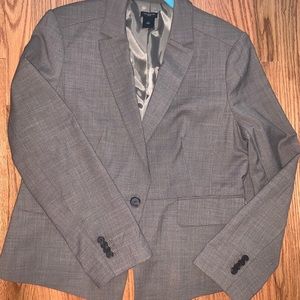 Ann Taylor Coco Brown fully lined 1 button Blazer